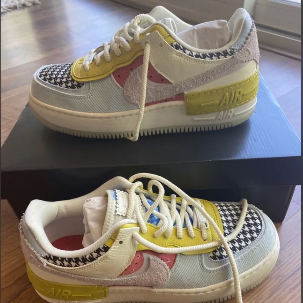 Nike Air Force 1 Shadow “patchwork” - Sail / Hydrogen Blue